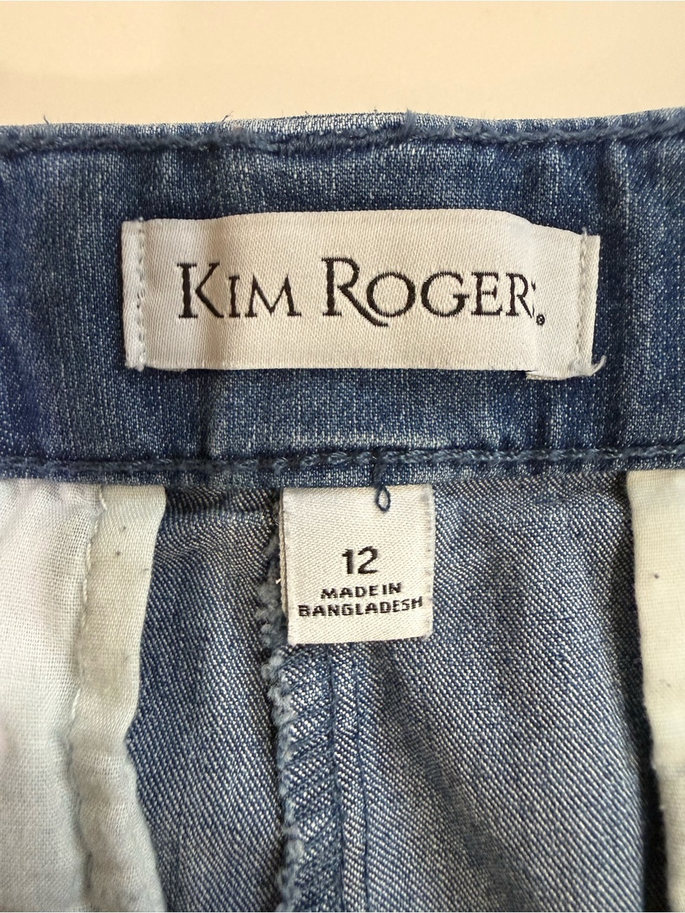 Kim Rogers Blue Denim Women's Shorts Size 12 - Picture 5 of 12
